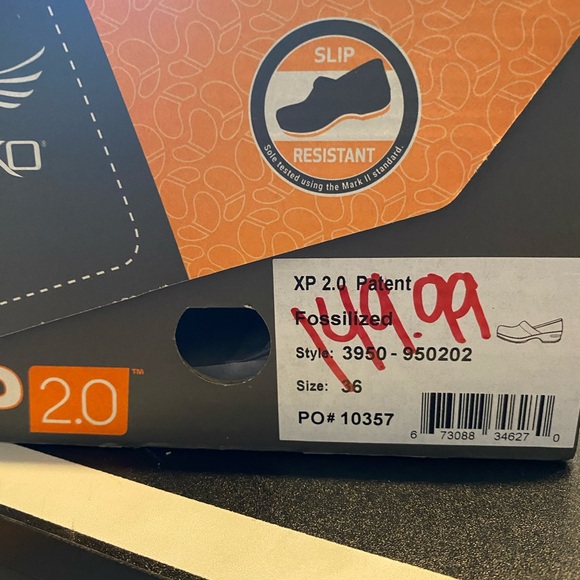 Dansko Black and Silver Paisley Clogs - Picture 4 of 5